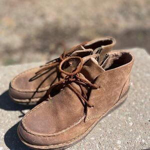 Brown Suede Ankle Boots